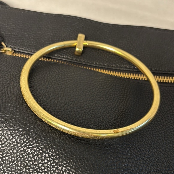 Foley and Corrina Limelight Crescent Ring Bag Black Purse - Picture 9 of 13